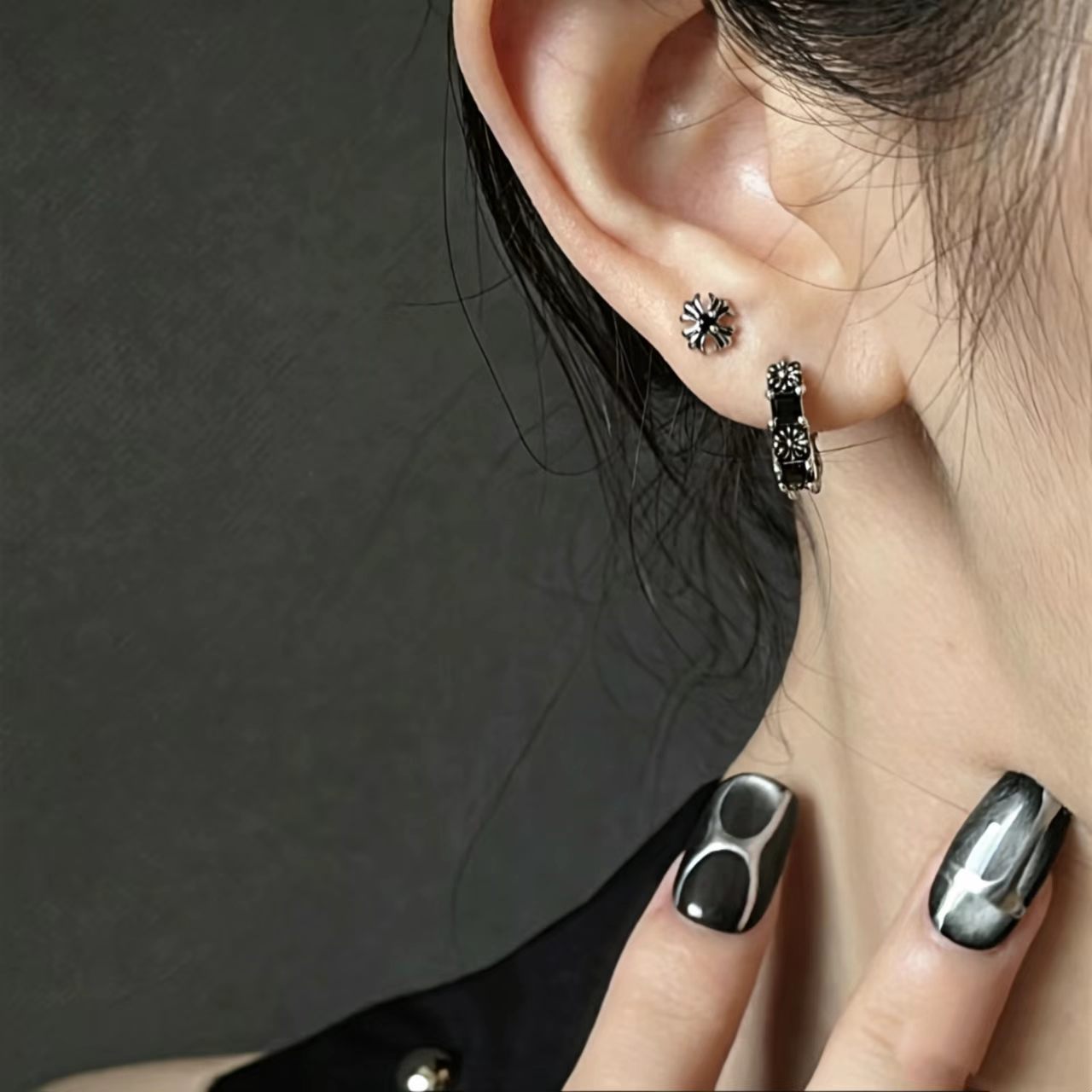 Women'S Fashion Edgy - Новые готические серьги-гвоздики 2026 года для