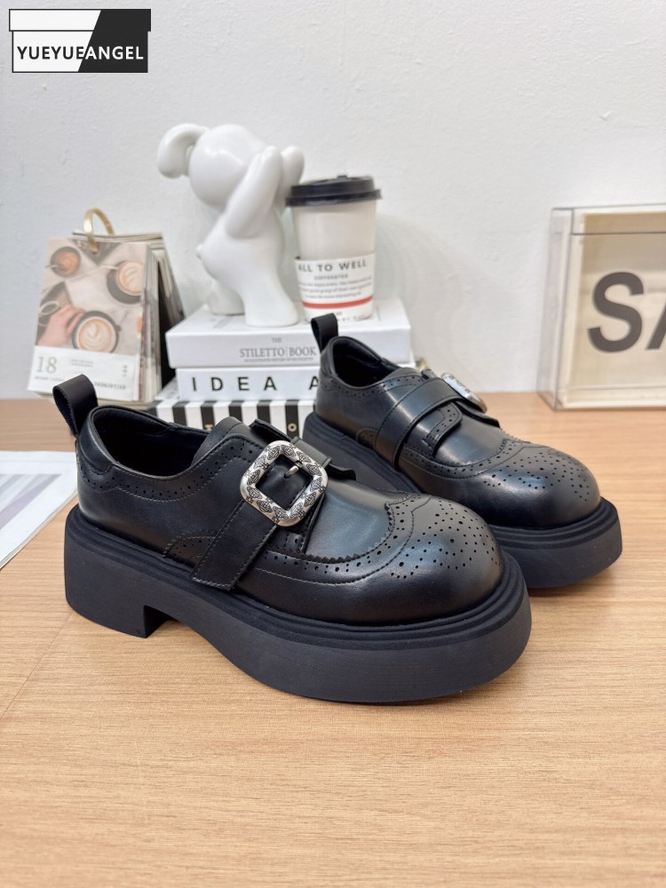 Sale Fashion Women - Женские туфли-лодочки в британском стиле, однотонные,