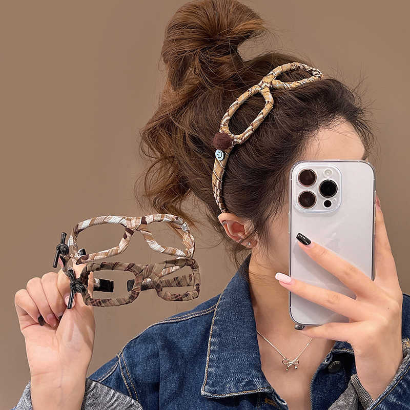 Women Fashion Hair Style - Модная повязка на голову в оправе