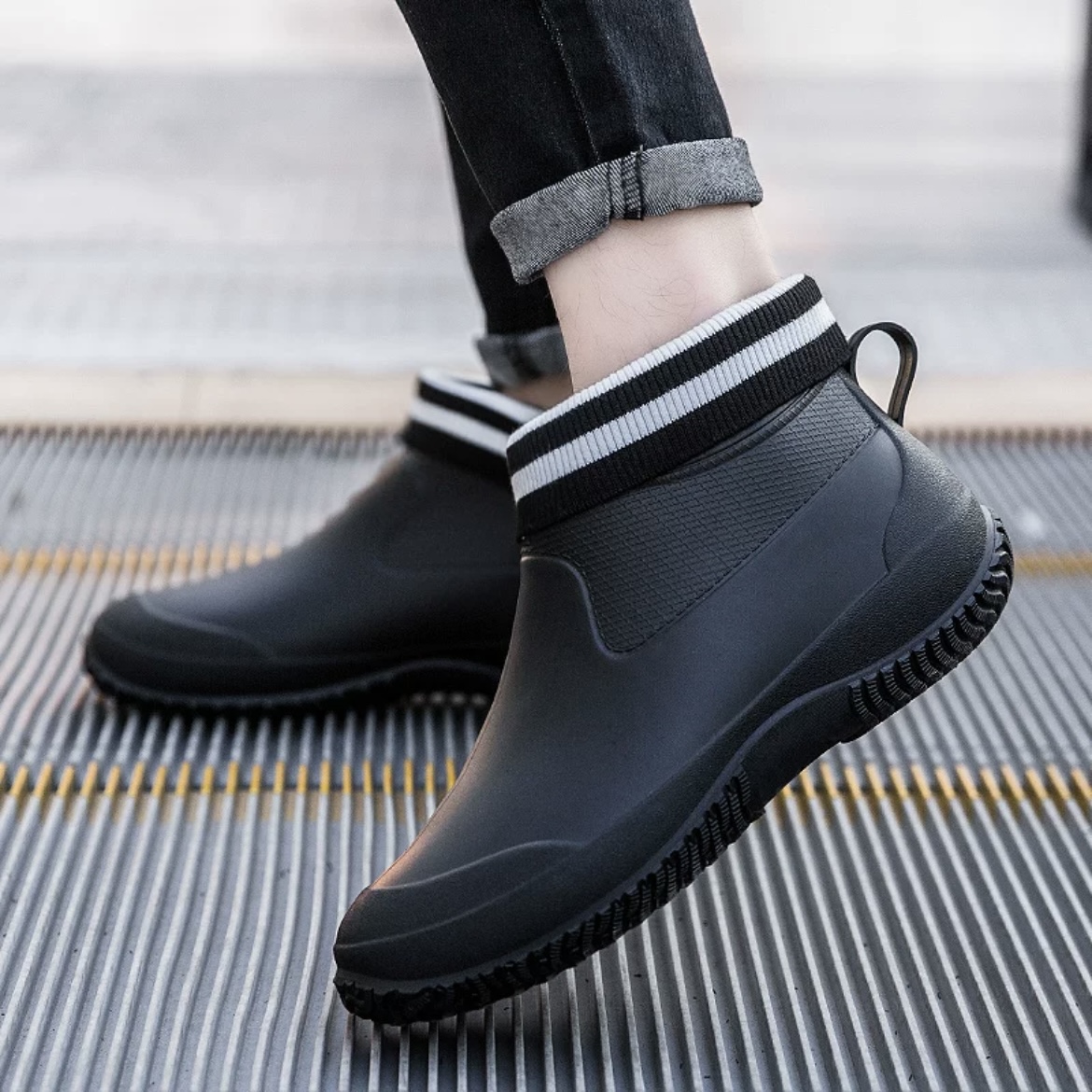 Women'S Fashion Gumboots - Модные ботинки для пар, дождевые ботильоны,