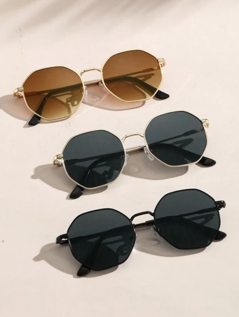 Women'S Fashion Eyeglasses - 1/3 пары металлических солнцезащитных очков с