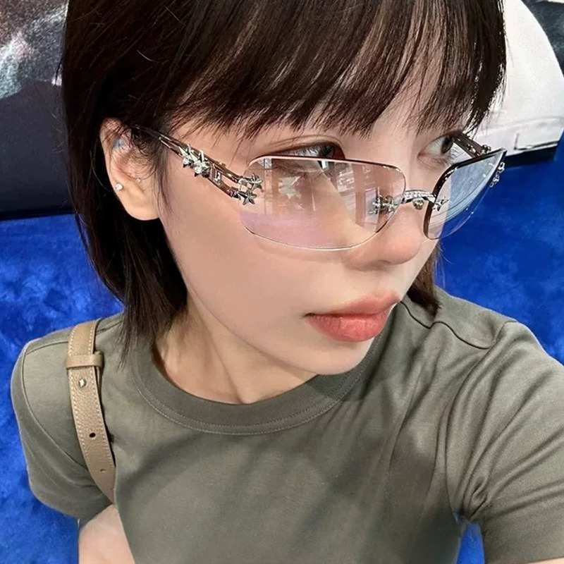 Women'S Fashion Reading Glasses - Y2K Новые модные квадратные солнцезащитные очки