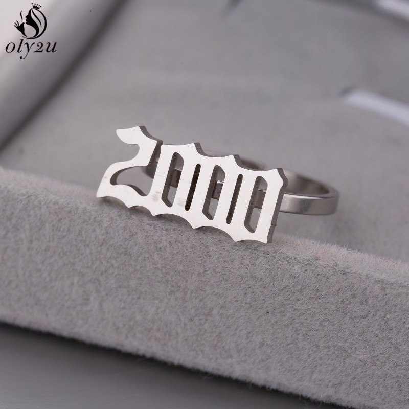 Women'S Fashion Year 2000 - Персонализированные кольца Oly2u с датой рождения
