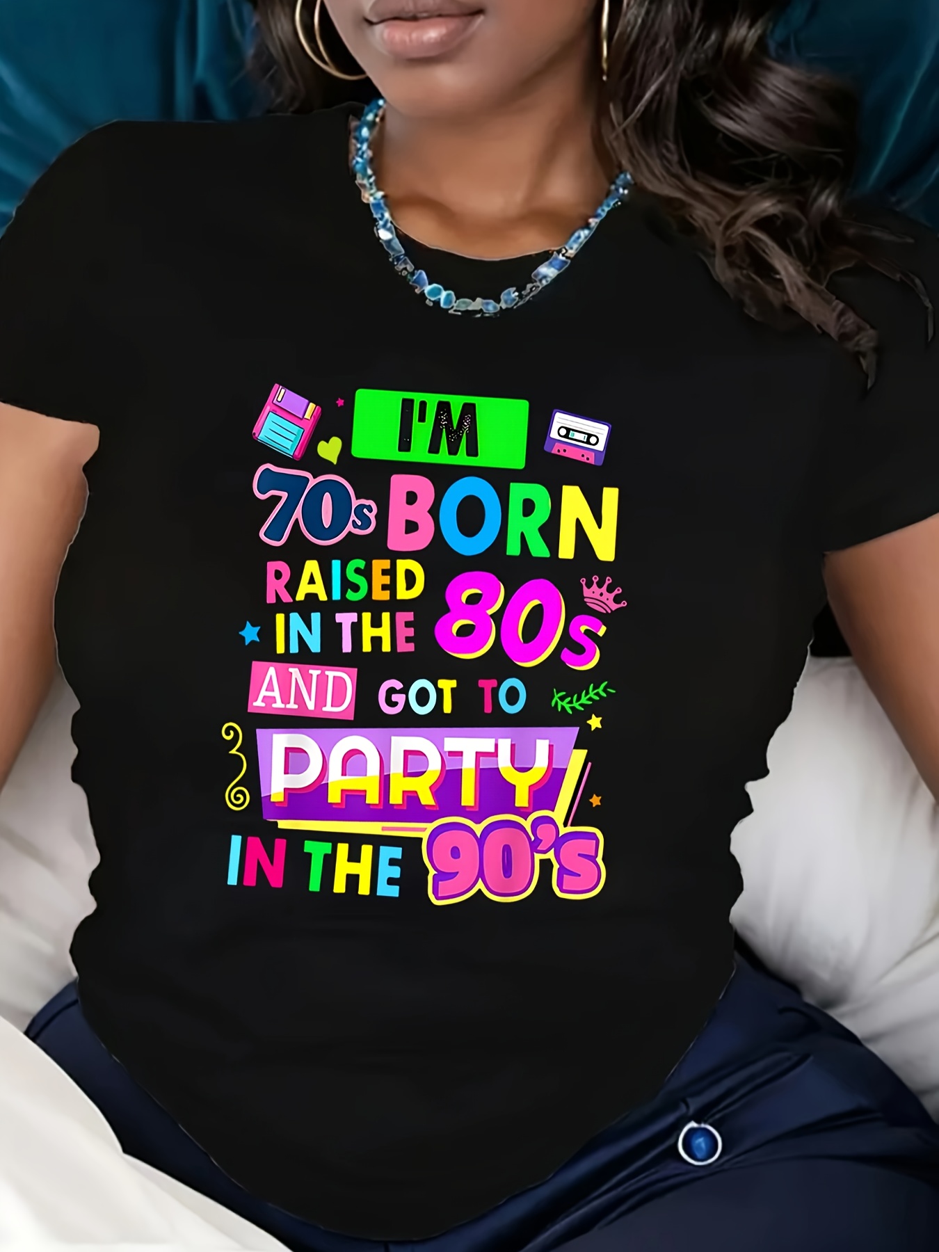 Women'S Fashion From The 70S - Женская футболка с надписью «Я родилась