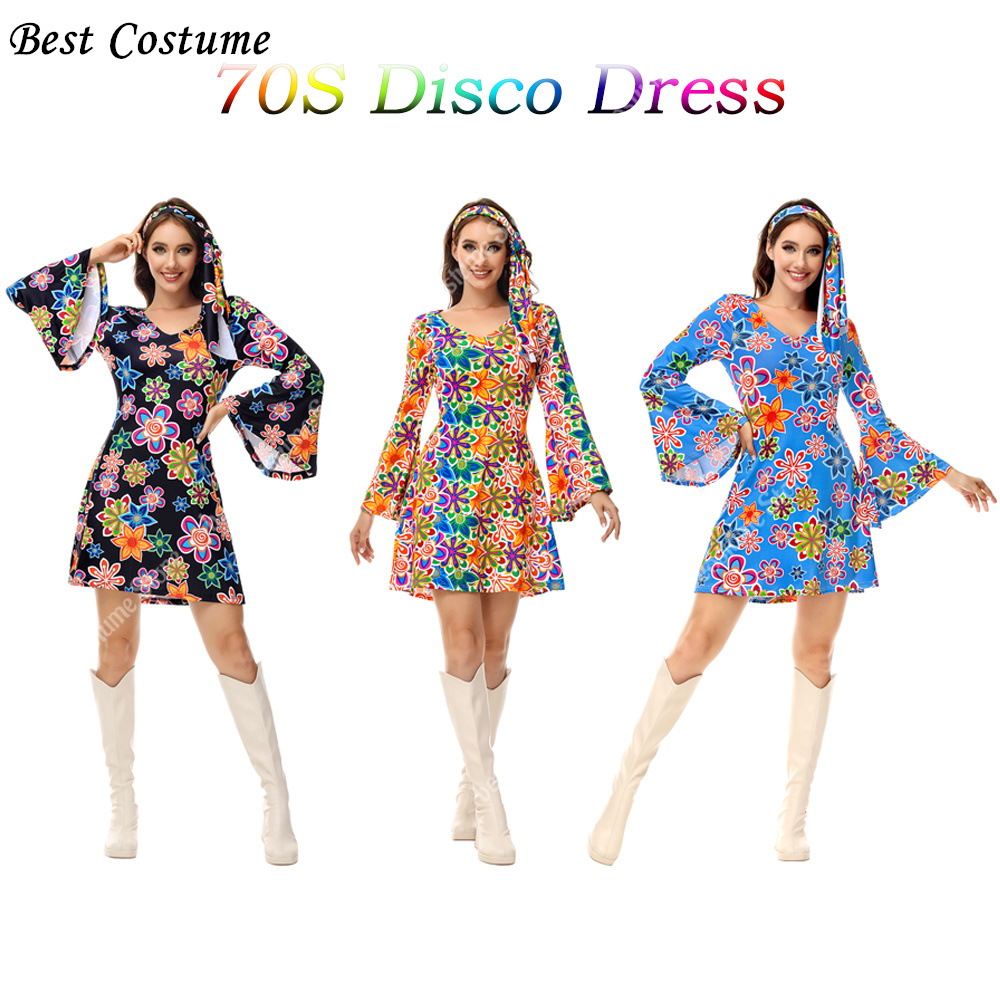 Женское разноцветное платье с  – обзор и цена Women'S Fashion From The 70S