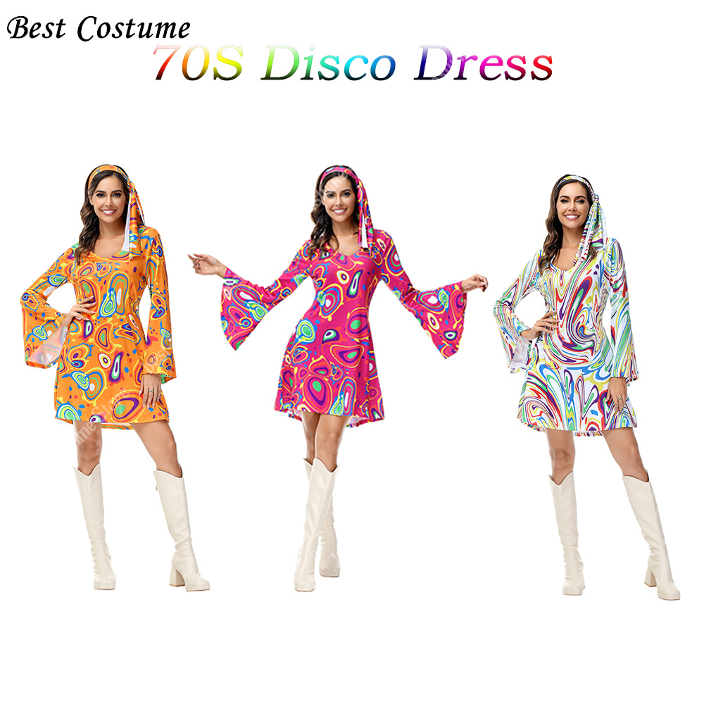 Женское разноцветное платье с  – обзор и цена Women'S Fashion From The 70S