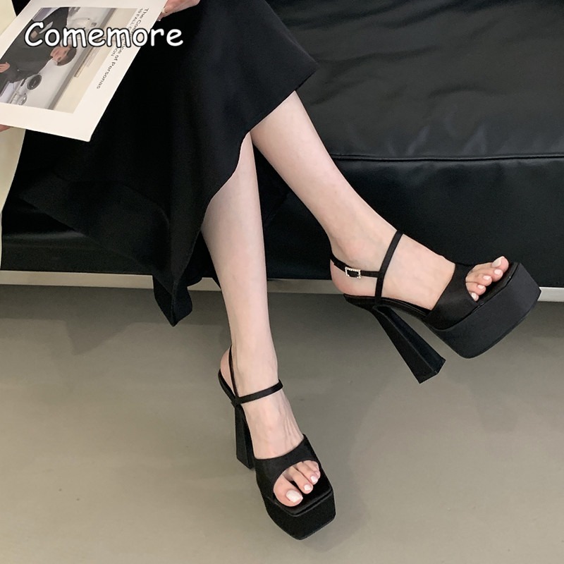 Атласные сандалии на высоком к – обзор и цена Women Fashion Ideas