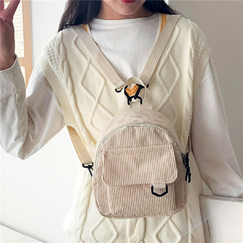 Сплошной цвет мини-рюкзак вель – обзор и цена Women'S Fashion Backpack